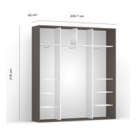DRESSING LEX 201-218-45 C GRI/CZP/O